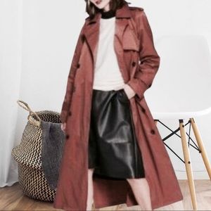 A New Day Trench Coat, NWT Size XS, Brown Caramel